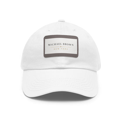 Michael Brown Leather Patch Dad Cap – Adjustable Unisex Baseball Hat