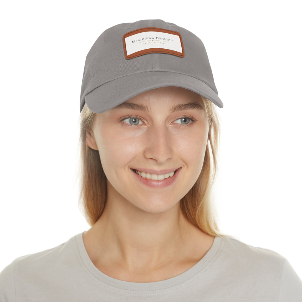 Michael Brown Leather Patch Dad Cap – Adjustable Unisex Baseball Hat