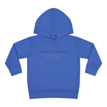 Toddler Hoodie — "Michael Brown New York" Minimalist Fleece Pullover