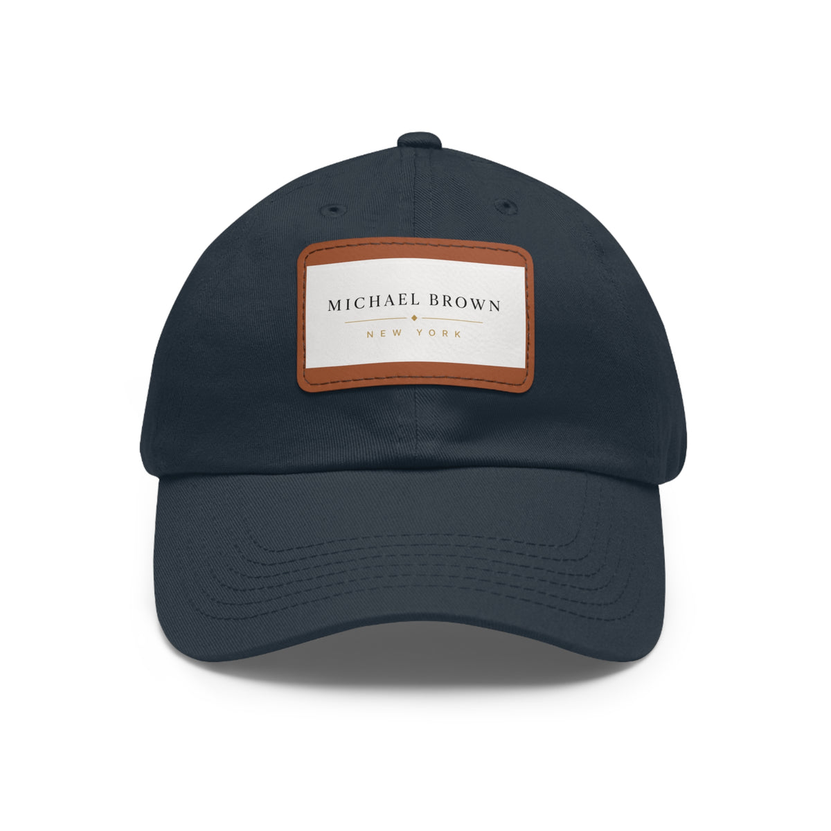 Michael Brown Leather Patch Dad Cap – Adjustable Unisex Baseball Hat