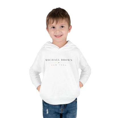 Toddler Hoodie — "Michael Brown New York" Minimalist Fleece Pullover