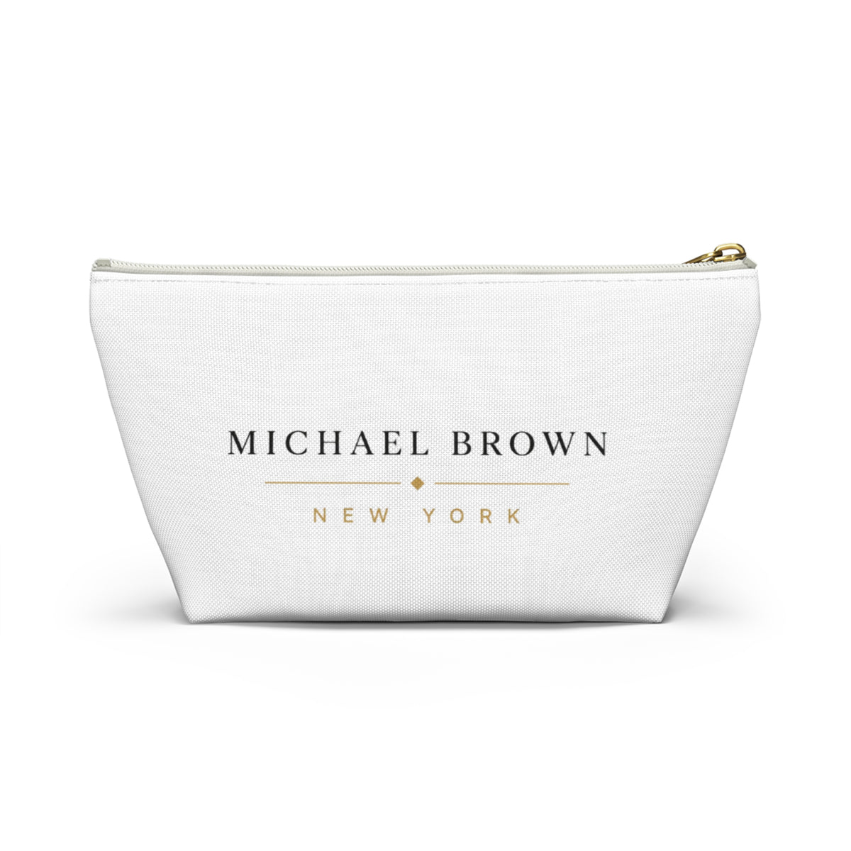 Michael Brown New York Accessory Pouch — Personalized Travel Makeup Bag