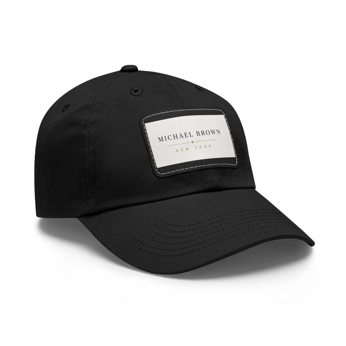 Michael Brown Leather Patch Dad Cap – Adjustable Unisex Baseball Hat