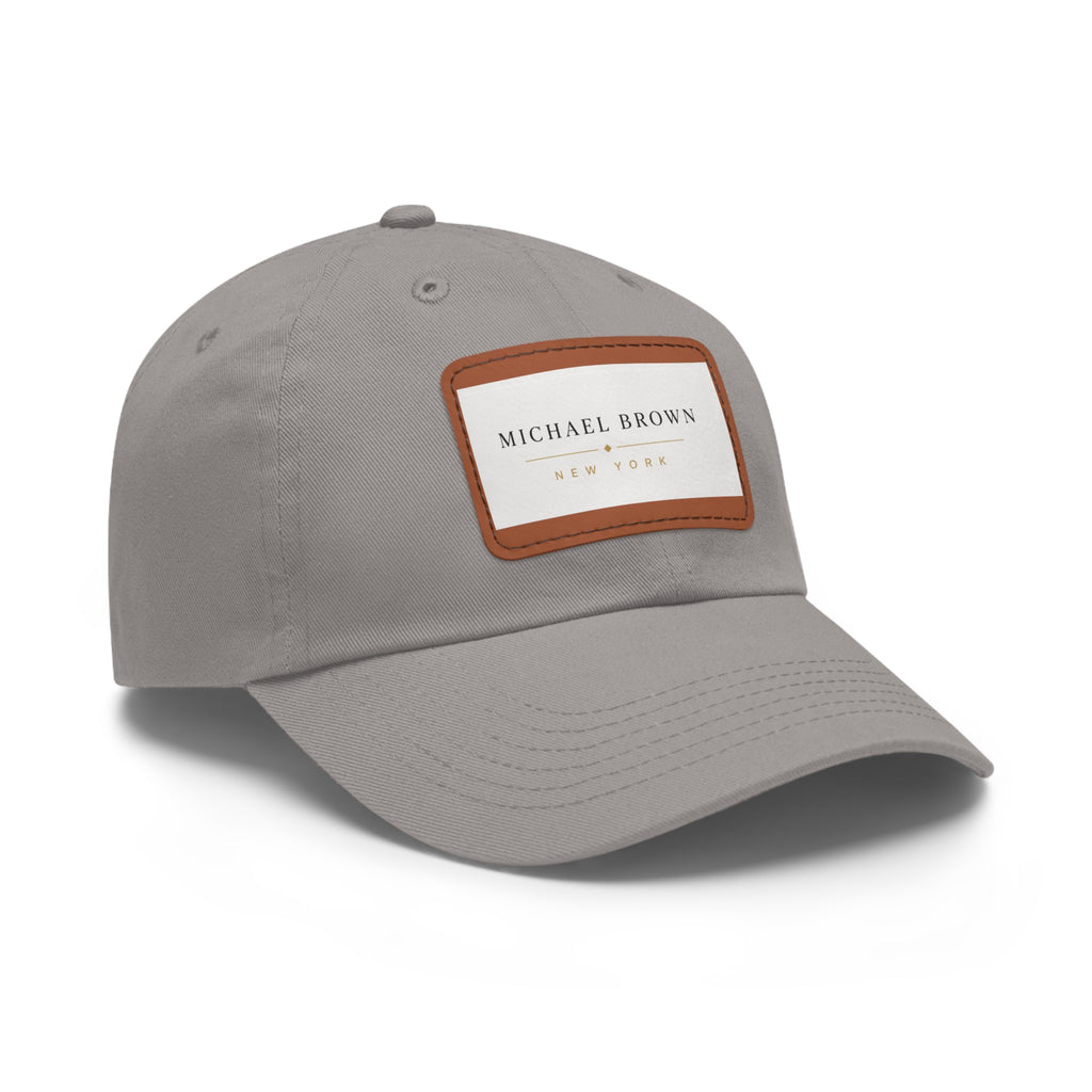 Michael Brown Leather Patch Dad Cap – Adjustable Unisex Baseball Hat